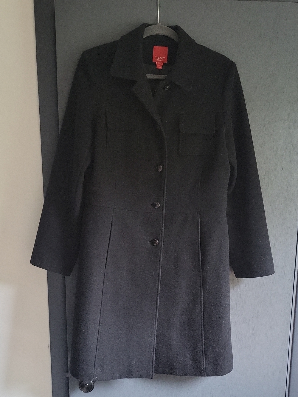 Black wool coat